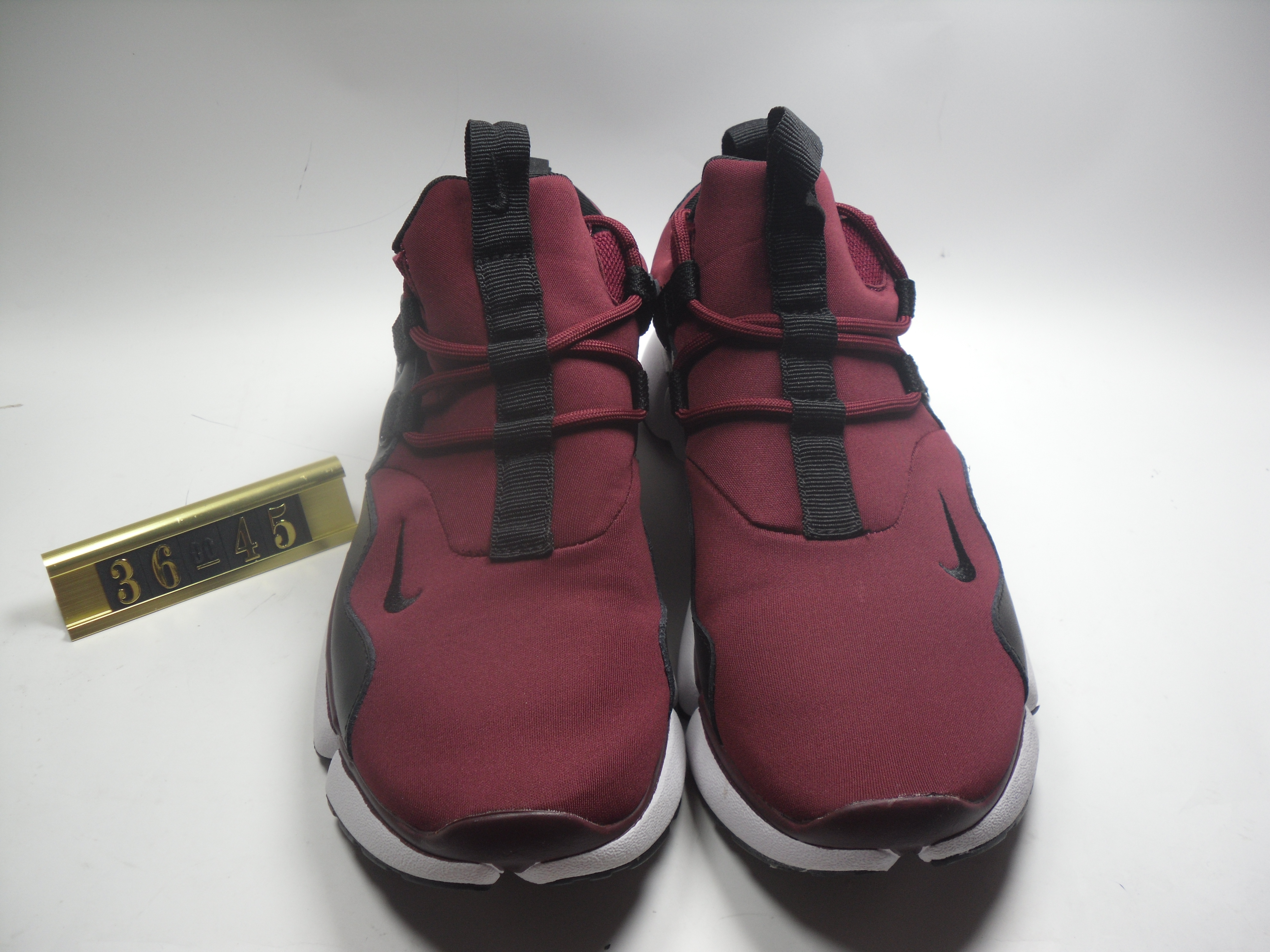 Women Nike Air Huarache 5 Wine Red Black Shoes - Click Image to Close